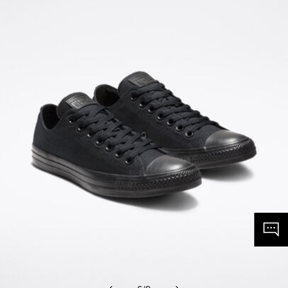 Black on black converse